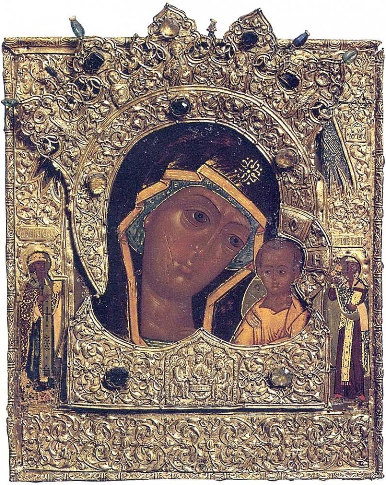 Казанская икона Богоматери. Вторая четверть XVII в., Спасо-Прилуцкий монастырь